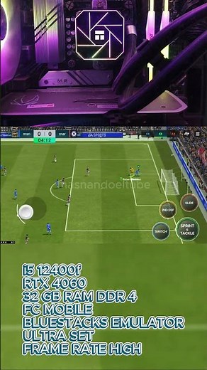 TEST PLAY FC MOBILE ON RTX 4060 BLUESTACKS#fcmobile #rtx4060 #bluestacks
