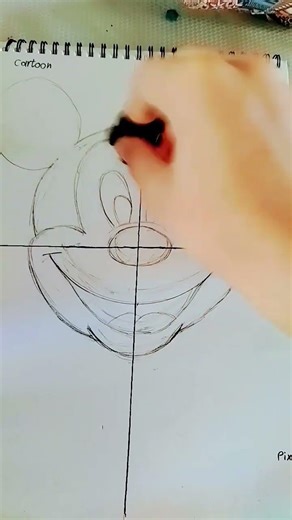 drawing Mickey mouse in four different✨ style