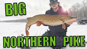 Catching Big Northern Pike – Tip-Up Ice Fishing Adventure