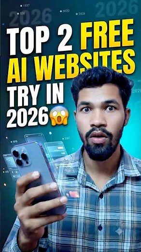 Top 2 Free AI Websites Try in 2026😱