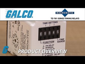 Macromatic TD 781 Series Timing Relays