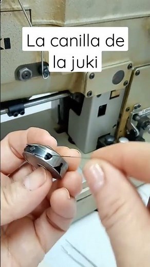 the juki bobbin, threading. #diy #buttonhole machine