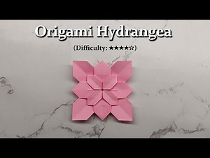 [DETAILED TUTORIAL] Origami Hydrangea | 3-Layer Hydrangea | Shuzo Fujimoto’s Design