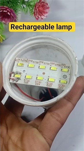 Rechargeable lamp ll homemade night lamp ll dc lamp #shorts