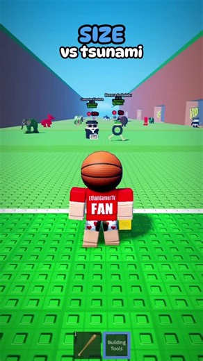 roblox size vs tsunami 😱🌊(