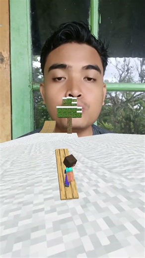 Minecraft snowboarding challange 🏁 Only 1% survive #beatbox