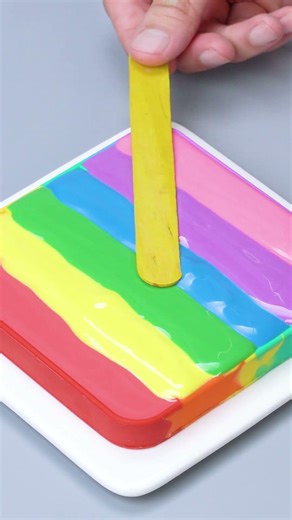 Rainbow Chocolate Bar 🌈 So Satisfying #shorts