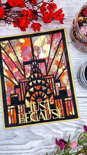 Art Deco fun with Cosmic Shimmer Gilding Flakes! https://www.creative-expressions.uk.com/product-tag/new/?filters=classification[11037] #artdeco #suewilson #gildingflakes #cosmicshimmer #creativeexpressions | Creative Expressions | Facebook