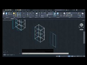 AUTOCAD TUTORIAL How to make 3D cabinet in AUTOCAD