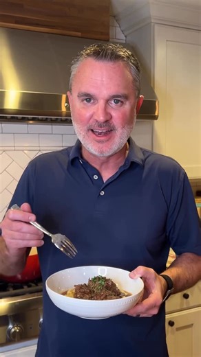 Chance Cozby - 3PiecesofPecan on Instagram: "Sunday Roast over Creamy Mashed Potatoes. Was gifted a 5lb Bone In Chuck Roast from Wagar Cattle Co. in Nash OK. Was outstanding! Best roast we have made yet! Details below. Have a great week! SUNDAY ROAST -5lb Bone In Chuck Roast, trimmed down to 4lbs total and halved -1 Yellow Onion, sliced -3 Carrots, chopped -5 Cloves Garliic, diced -2T Tomato Paste -1C Red Wine, we used Cabernet Sauvignon -4C Beef Broth -1-2T Beef Bouillon -1tsp Dried Rosemary -1