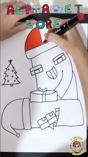 Alphabet Lore: Letter A surprises letter B with a Christmas gift! 🎁🎄 #alphabetlore