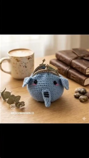 Handmade crochet coin pouches l animal crochet purse/pouches