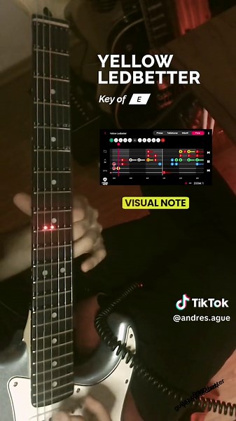 Pearl Jam Guitar Cover with Visual Note Learning System