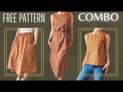Phoebe Tank Sew Along and Faux Dress Pattern Pairing Inspo // Fabrics-Store.com Sewing Tutorial