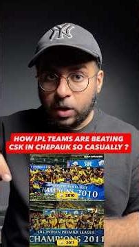 HOW IPL TEAMS ARE BEATING CSK IN CHEPAUK SO CASUALLY ? #msdhoni #thalaforareason #whistlepodu