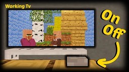 Minecraft - How To Make A Working Tv Minecraft Map