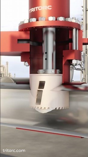 Hot Tapping Pipeline | Live Pipeline Cutting & Onsite Machining by Tritorc #tritorc