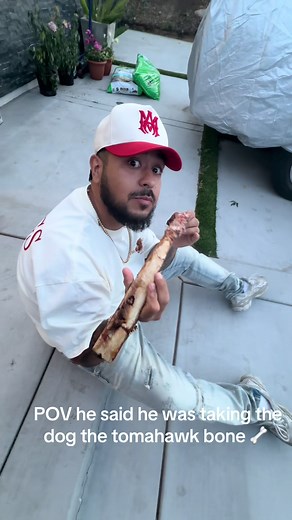 POV: Taking the Tomahawk Bone for the Dog