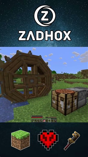How to make waterwheels in Minecraft Create