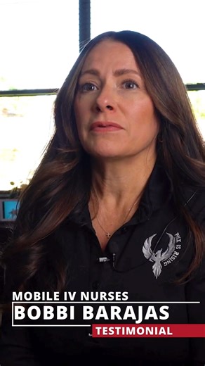 Don’t just take our word for it, hear from Bobbi! She shares her experience with Mobile IV Nurses and why she trusts us for care that comes to her.💧 Ready to feel your best, too? Book your IV today! | Mobile IV Nurses