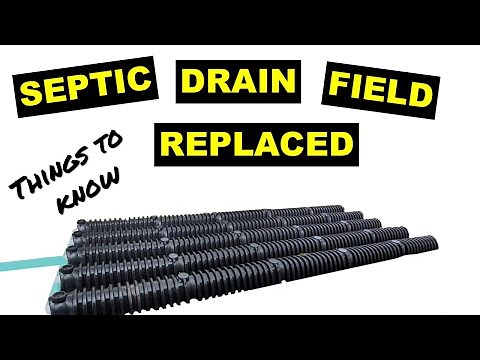 Septic system drain field replacement.