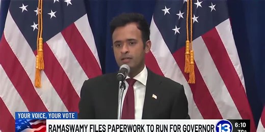 Ramaswamy files paperwork to run for governor of Ohio