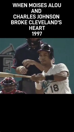 Historical Sports Goon on Instagram: "Flashback to 1997, when Florida Marlins Moises Alou and Charles Johnson went back to back during game 1 of the World Series vs the Cleveland Indians. The Marlins would win the game 7-4 and take the Series in 7 games. Don't forget to follow Historical Sports Goon for more retro sports-related content #MLB #baseball #worldseries #reels"