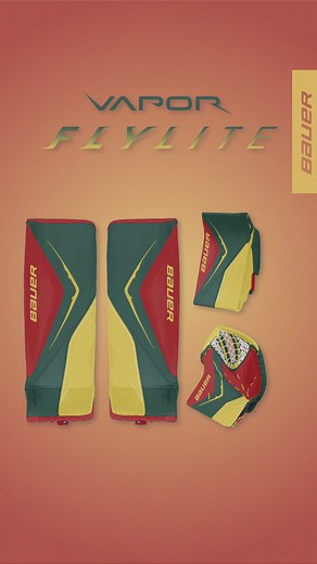 BREAKING: The wait is over! Introducing the Bauer Flylite goalie customizer - build your own unique pads and be the FIRST to hit the ice with our most innovative gear yet! Ready to stand out between the pipes? | Pure Goalie