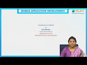 LEC02| Mobile Application Development I Android SDK by Dr. N. Shirisha
