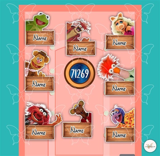 Personalized-real Muppet Show-disney Movie Inspired Magnets Cruise Suite Door Magnet/refrigerator Car Memento Souvenir - Etsy