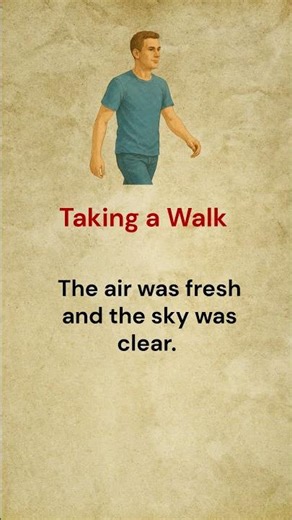 Taking a Walk || Learn English! 🚀 #learnenglish #shorts #viral #viralshorts