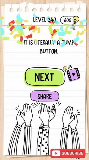 Brain Test Level 347 Here is another valley to pass for our jump cat Walkthrough