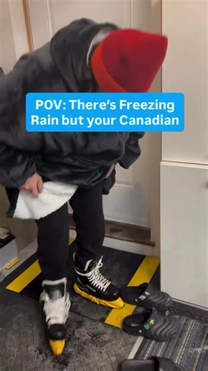 Canadians Embrace Ice: Skating on Frozen Roads