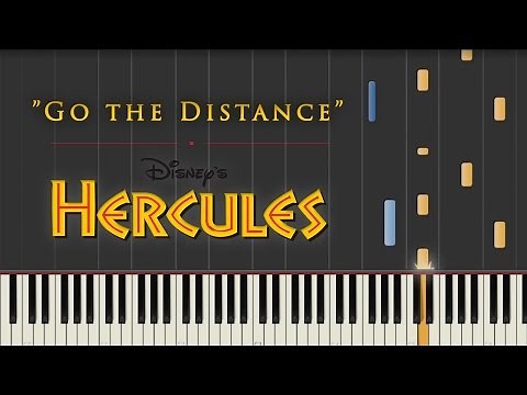 Hercules - "Go the Distance" | Synthesia Piano Tutorial