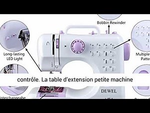 Nynelly Mini Machine à Coudre electrique 12 Types de Points différents - Couture Automatique
