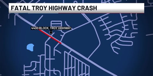 Troy Highway crash leaves man dead
