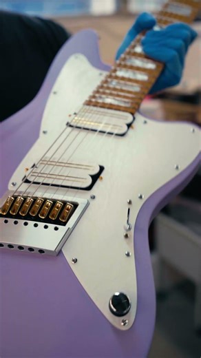 Build of the Week Aristides STX7SR Lilac #aristidesguitars