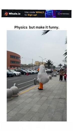 MEMES HUB | A comedic clip shows two performers in oversized inflatable mascot suits—one bird, one capybara—attempting to navigate a metal railing. As... | Instagram