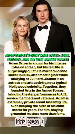 Adam Driver’s Quiet Love Story: Fame, Privacy, and His Wife Joanne Tucker