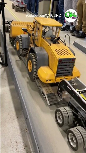 Hauling the big RC wheel loader to the job site