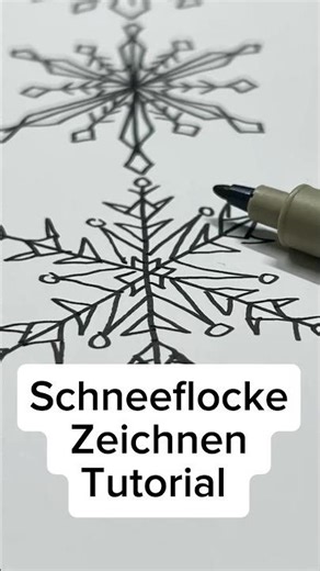 ❄️ Snowflake drawing tutorial – 6 different types explained simply #snowflakes #drawing