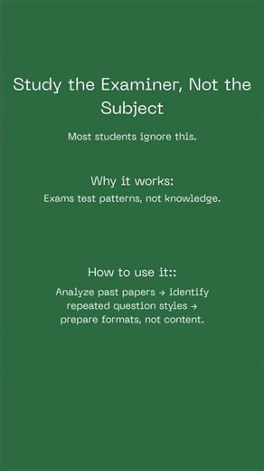 Study Tip #6: Study the examiner, not just the syllabus.