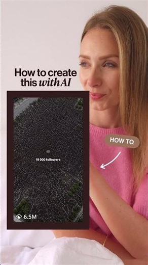How to create this follower trend with AI