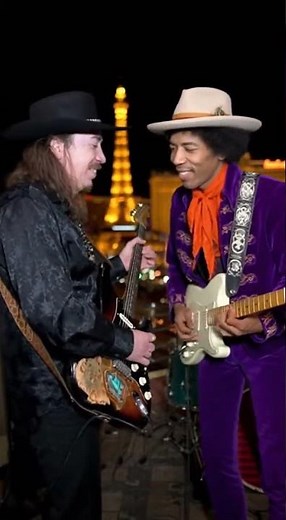 Stevie Ray Vaughan and Jimi Hendrix Play at Las Vegas #hendrix