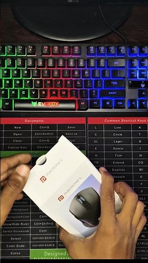 Portronics Toad One 2.4Ghz or Bluetooth Wireless Mouse with 6 Buttons, RGB Lights, 3 pairing(Black).