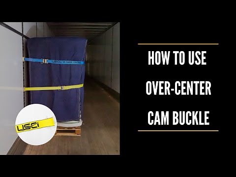 How to Use a Over Center Cam Buckle | How to Thread Over Center Tie Down Straps