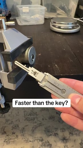 Not quite, but not slow either. Lishi Picks help simplify single pin picking. They’re great tools to add to the kit. #LockPicking #LockPicks #Locksport #edc