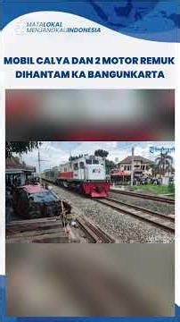 This is what the Calya car and two motorcycles looked like when they were hit by the Bangunkarta ...