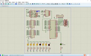 微机原理8086灯光控制器汇编proteus仿真