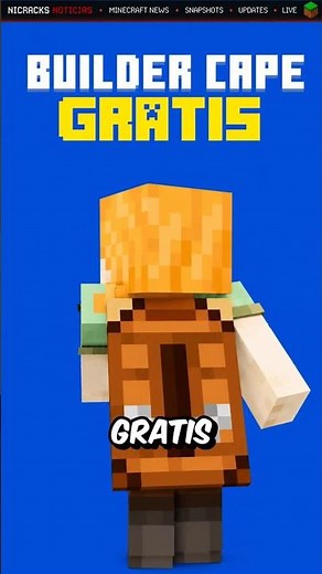 consigue la nueva capa de minecraft builder cape gratis 🔥